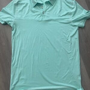 Men's Aqua Polo Shirt